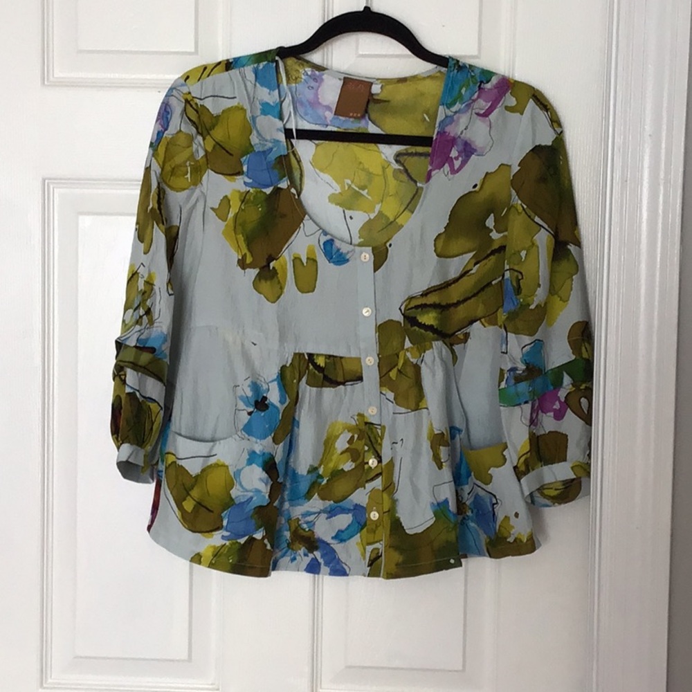 Silky Floral blouse